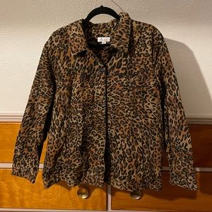 Summer print denim jacket